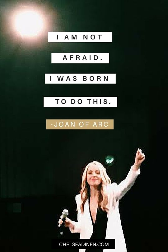 I am not afraid. I was born to do this. | ChelseaDinen.com #SpiritJunkieMasterclass